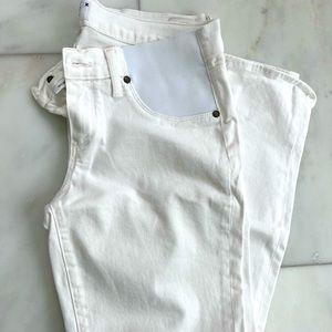Paige denim white maternity jeans